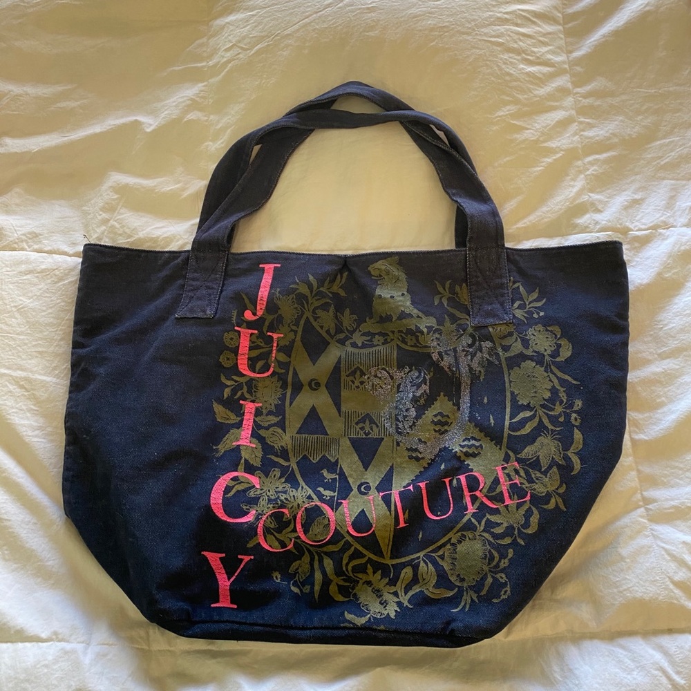 Y2K Juicy Couture Denim tote bag
